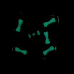 Glow in the dark resin bones